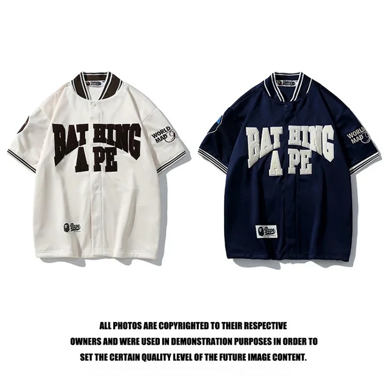 Cross-border foreign trade foreign orders new sports and leisure bape pullover printed short-sleeved T-shirt shorts couple wholesale trendy TEE