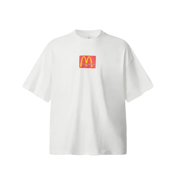 BIGTHING M font co-branded TS foam printed T-shirt TRAVIS SCOTT high street fashion brand loose short sleeves image 3