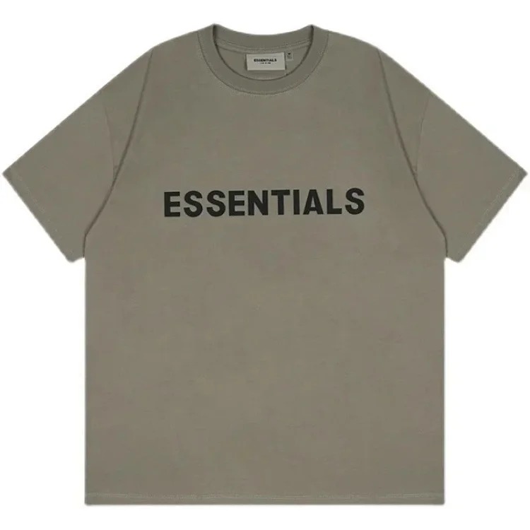 FEAR OF GOD FOG ESSENTIALS multi-line chest silicone letters loose high street short-sleeved T-shirt trendy image 15