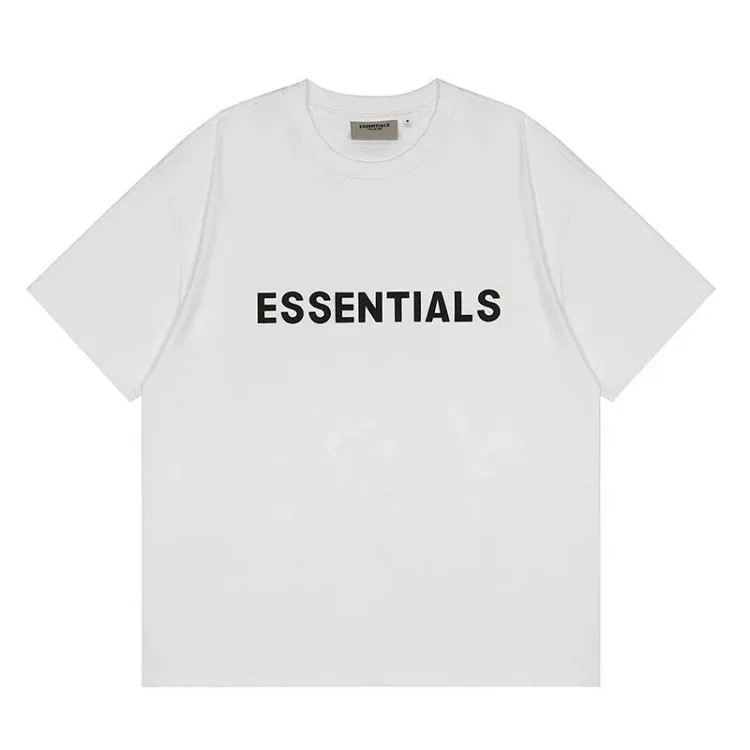 FEAR OF GOD FOG ESSENTIALS multi-line chest silicone letters loose high street short-sleeved T-shirt trendy image 16