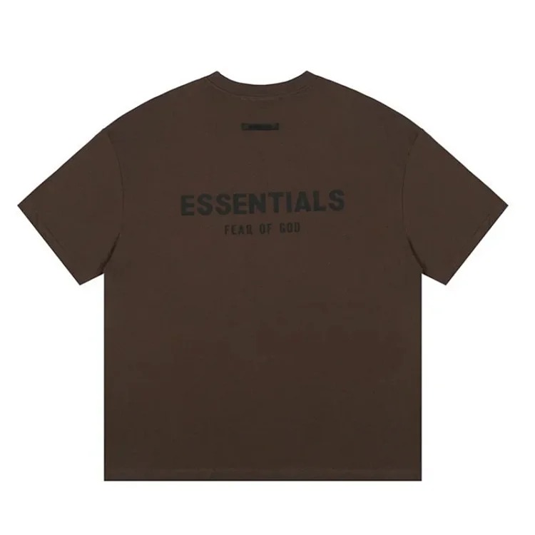 FEAR OF GOD FOG ESSENTIALS multi-line chest silicone letters loose high street short-sleeved T-shirt trendy image 5