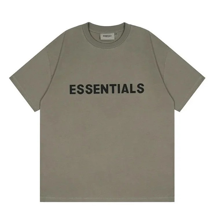 FEAR OF GOD FOG ESSENTIALS multi-line chest silicone letters loose high street short-sleeved T-shirt trendy image 9