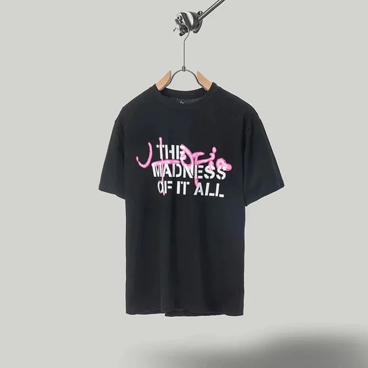 Travis Scott Cactus Jack x Utopia Utopia Joint Flame Dog Short Sleeve T-Shirt for Women image 3