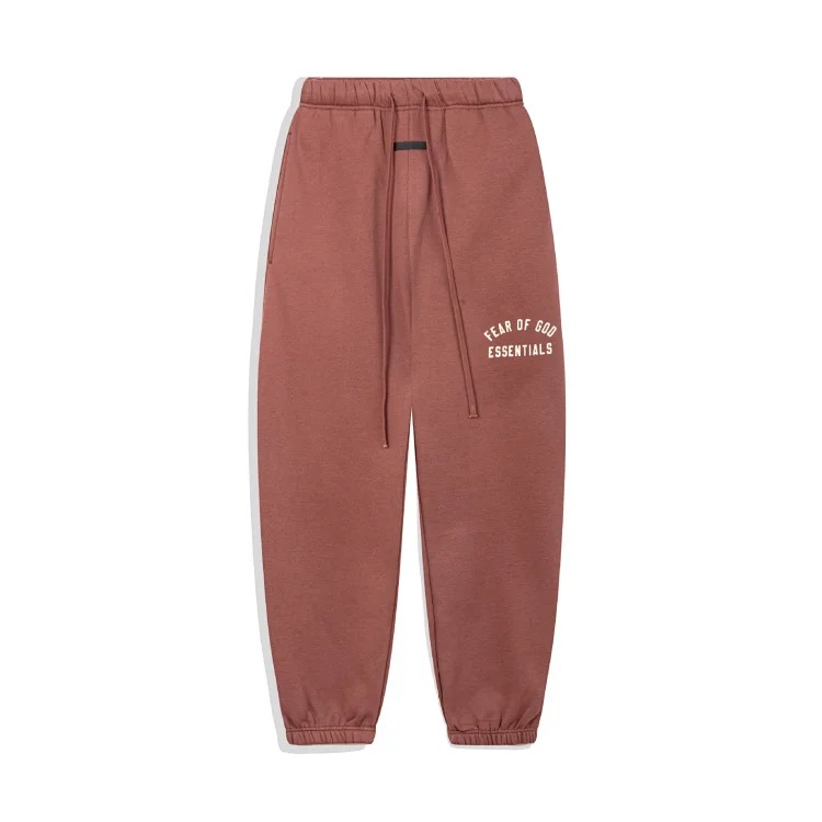 Multi-thread curved flocked letter trousers, same style for men and women image 4