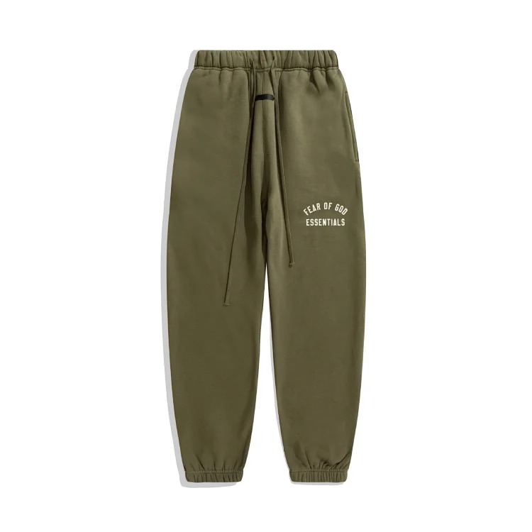 Multi-thread curved flocked letter trousers, same style for men and women image 5