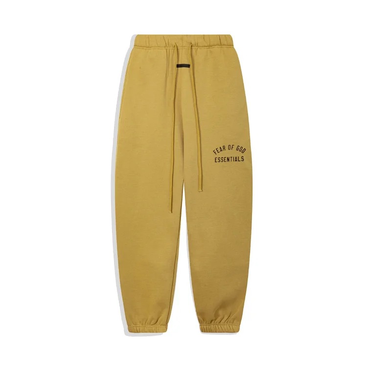 Multi-thread curved flocked letter trousers, same style for men and women image 7