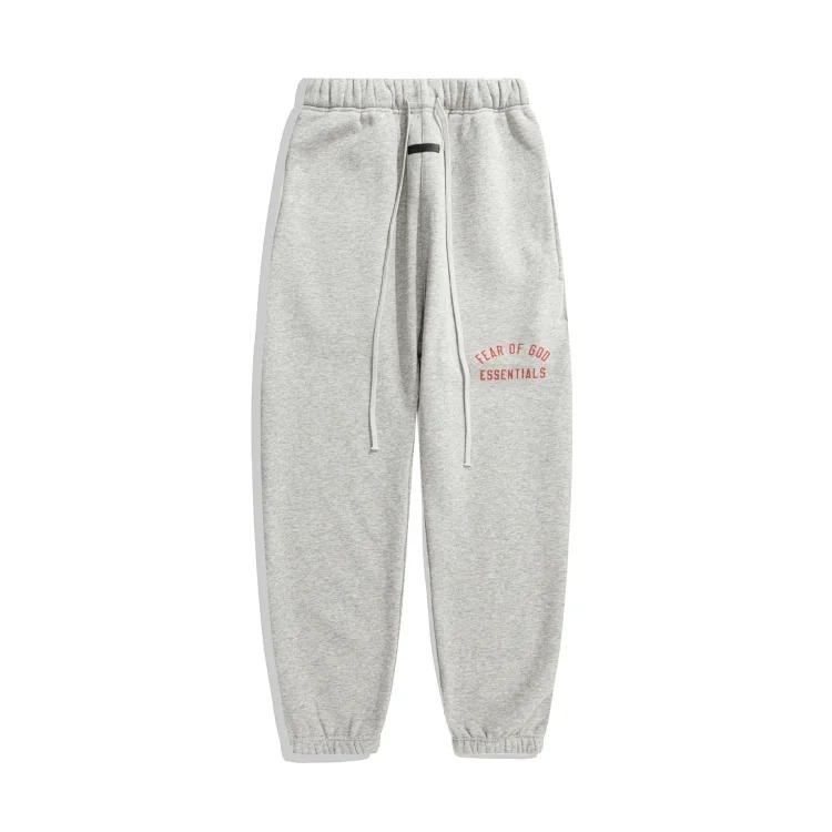 Multi-thread curved flocked letter trousers, same style for men and women image 8
