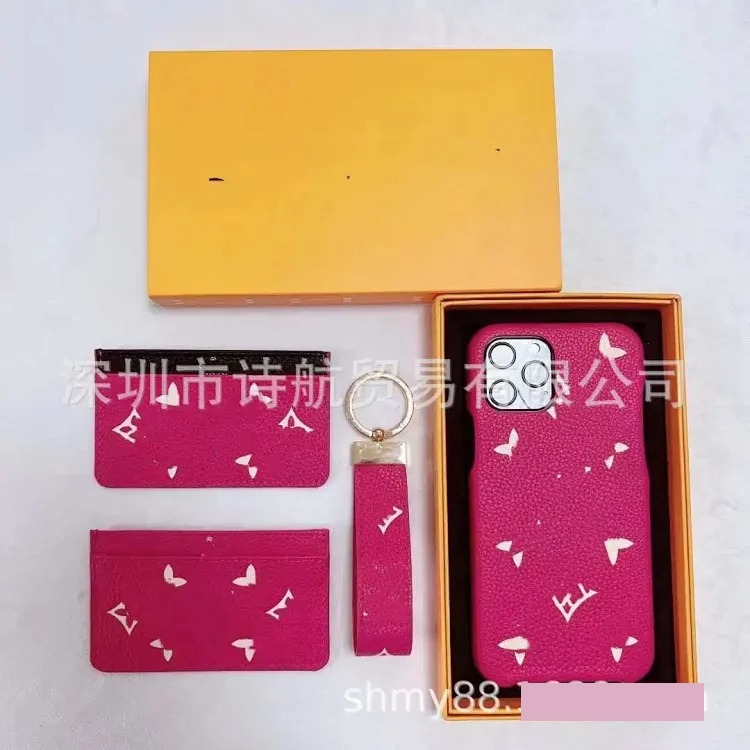 Suitable for ihone17promax mobile phone case, high-end keychain, one-piece ID card holder, three-piece set image 6