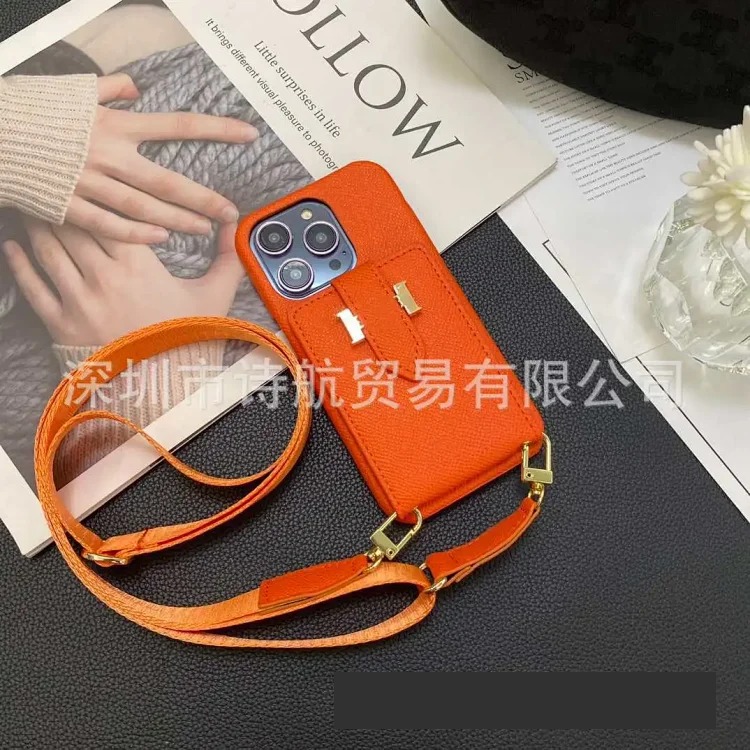 All-inclusive suitable for 17 promax mobile phone case, diagonal plug-in card, Apple protective case, anti-lost lanyard, fashionable and simple 16 image 3