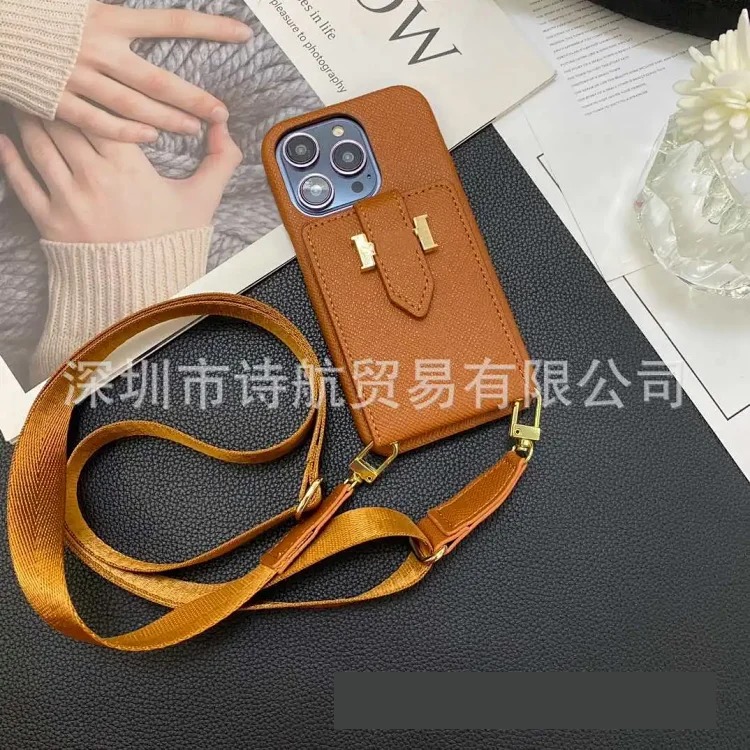 All-inclusive suitable for 17 promax mobile phone case, diagonal plug-in card, Apple protective case, anti-lost lanyard, fashionable and simple 16 image 4