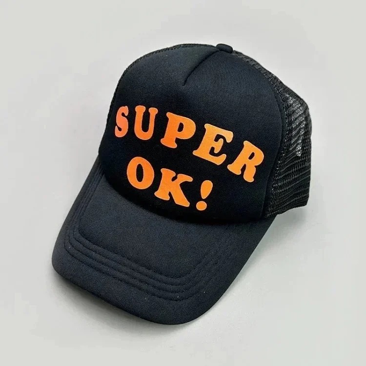 Youthful and trendy youthful fashion color block letter baseball cap image 10