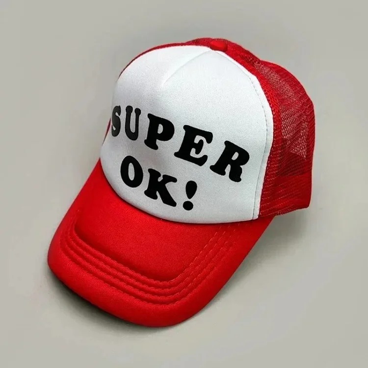 Youthful and trendy youthful fashion color block letter baseball cap image 11