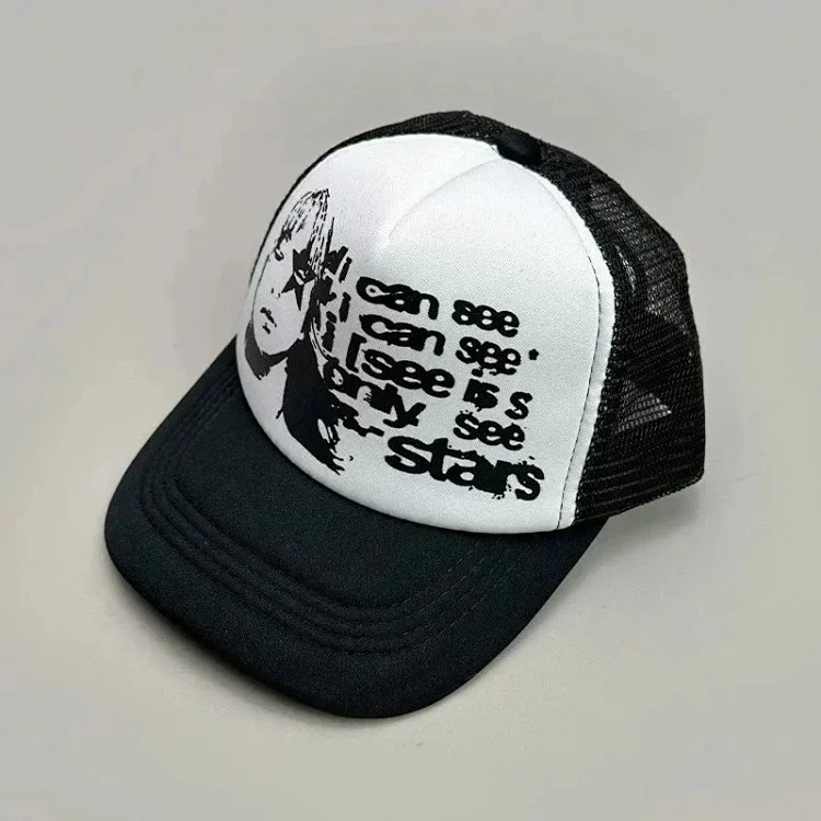 Youthful and trendy youthful fashion color block letter baseball cap image 16