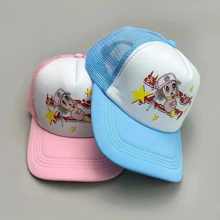 Youthful and trendy youthful fashion color block letter baseball cap image 18
