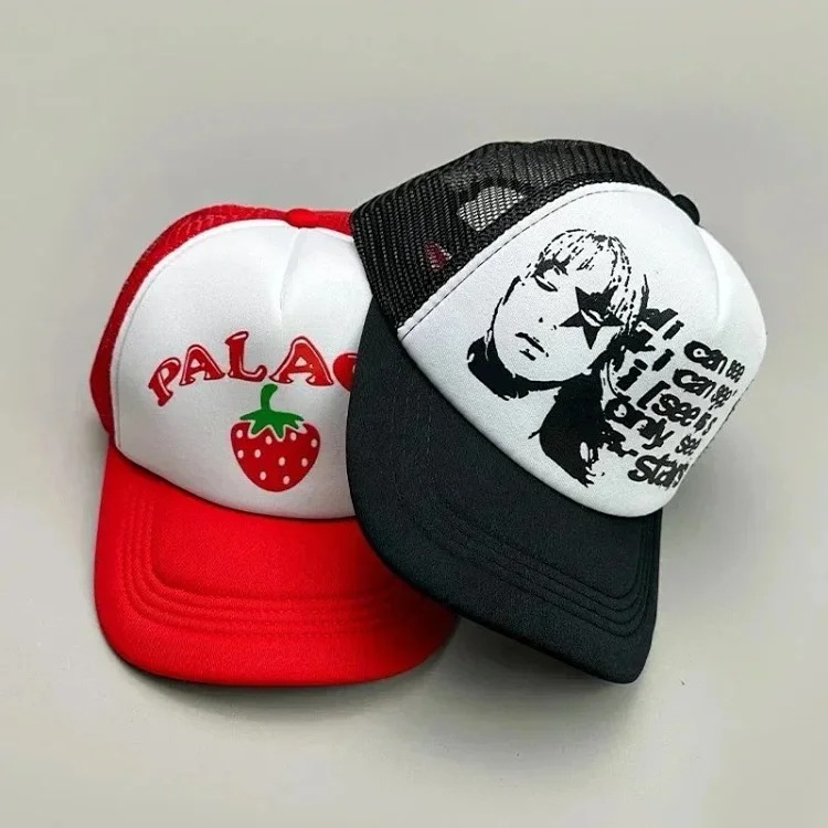 Youthful and trendy youthful fashion color block letter baseball cap image 19
