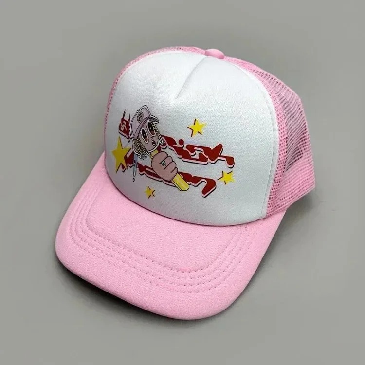 Youthful and trendy youthful fashion color block letter baseball cap image 4