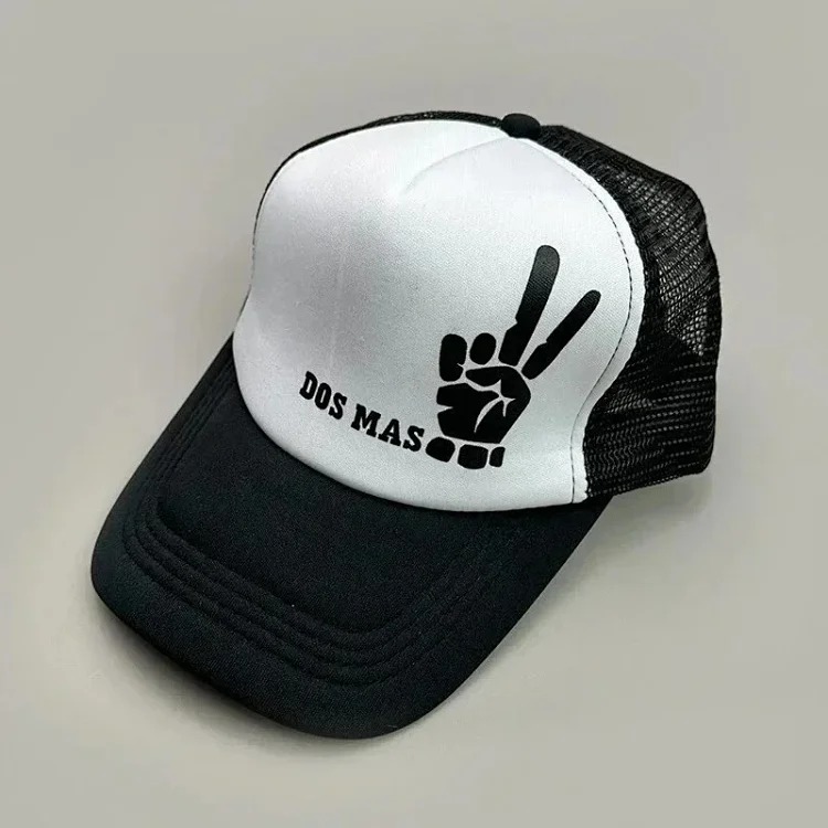 Youthful and trendy youthful fashion color block letter baseball cap image 5