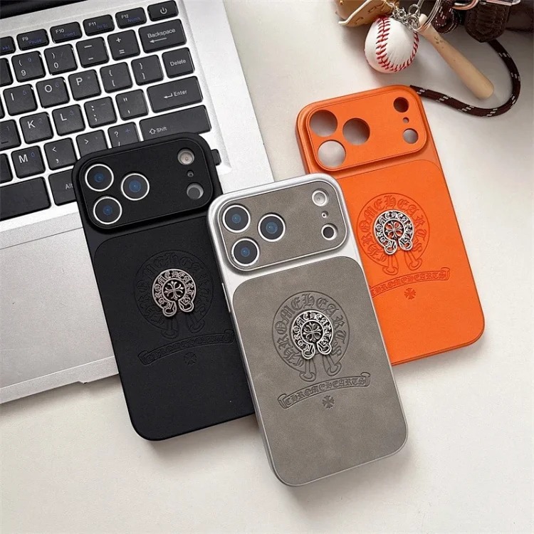 Trendy brand leather Croix heart suitable for Apple iPhone 16 to 17 series 17 Promax mobile phone case cross-border 13
