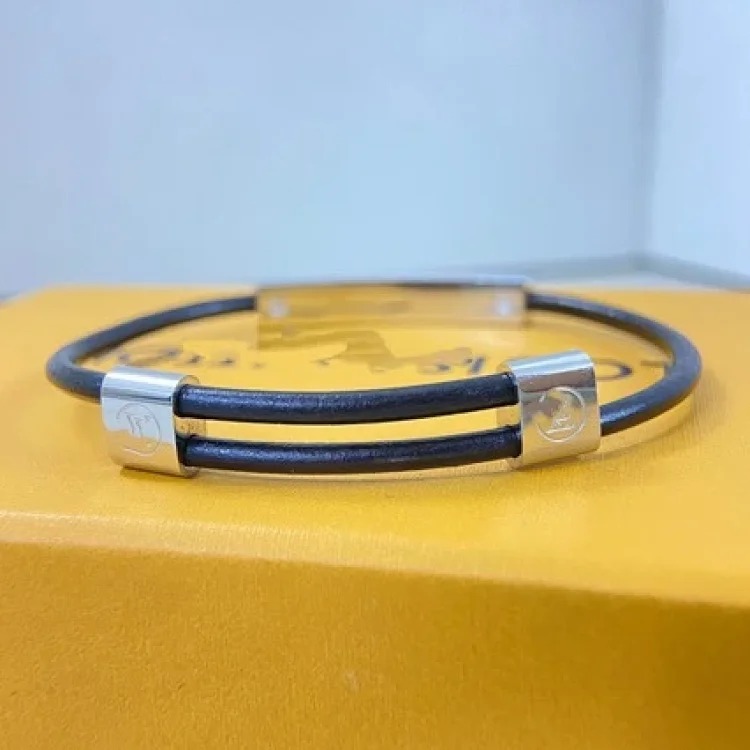 Classic European and American retro printed belt bracelet chain high quality men's leather rope presbyopia bracelet factory direct sale image 3