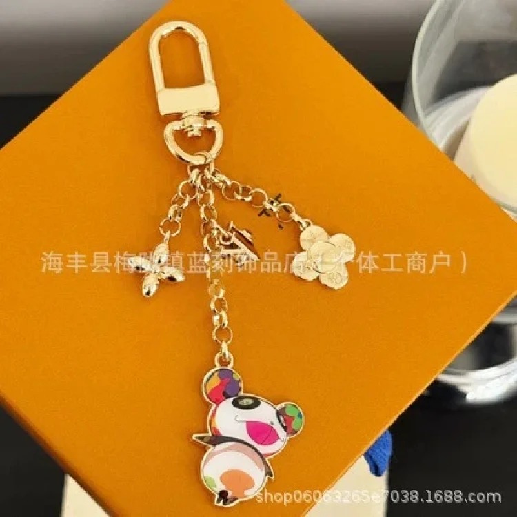 New little bee crochet plush keychain pendant creative old flower leather mini mobile phone chain pendant image 6