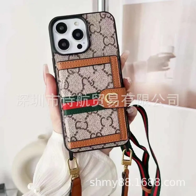 Trendy brand suitable for Apple 16pro new mobile phone case ihone15promax European and American luxury all-inclusive protective cover image 3