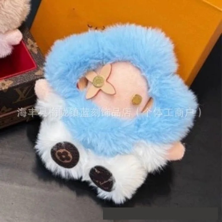 The new cute sunflower Vivian cartoon keychain matches the bag with cute healing plush pendants image 4