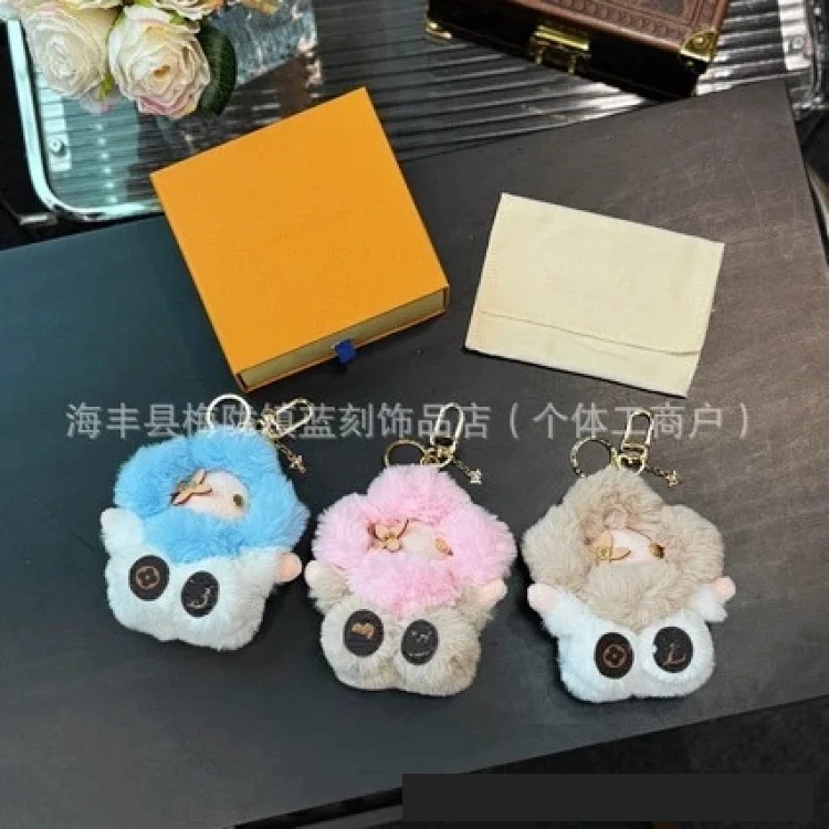 The new cute sunflower Vivian cartoon keychain matches the bag with cute healing plush pendants image 5