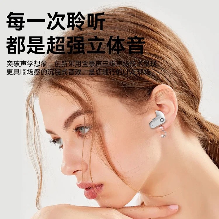 Cross-border foreign trade hot model new true wireless semi-in-ear Bluetooth headset open sports headset factory wholesale image 8