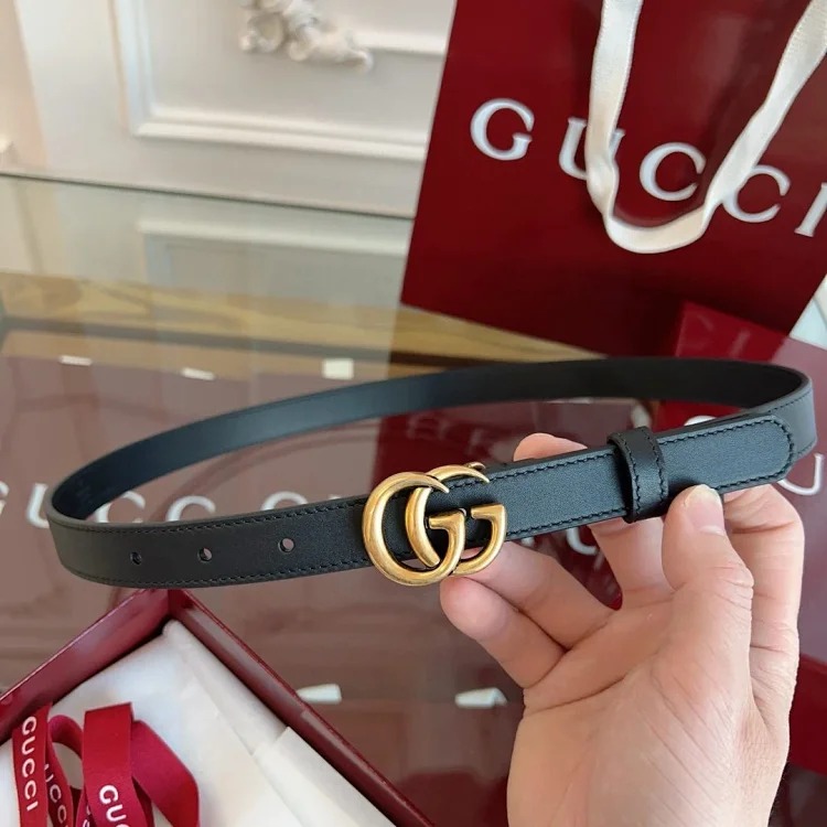 Classic yet timeless G letter men's and women's leather belt premium version of the highest quality image 2