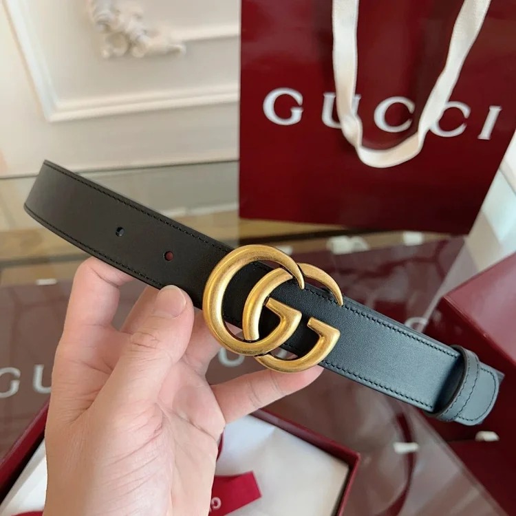Classic yet timeless G letter men's and women's leather belt premium version of the highest quality image 3