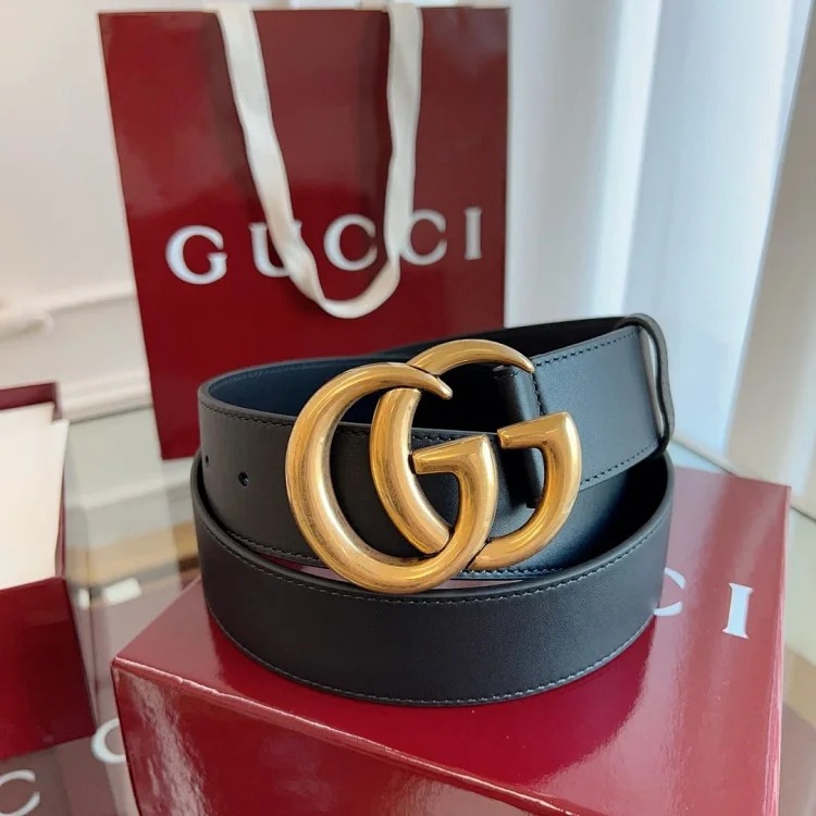 Classic yet timeless G letter men's and women's leather belt premium version of the highest quality image 4