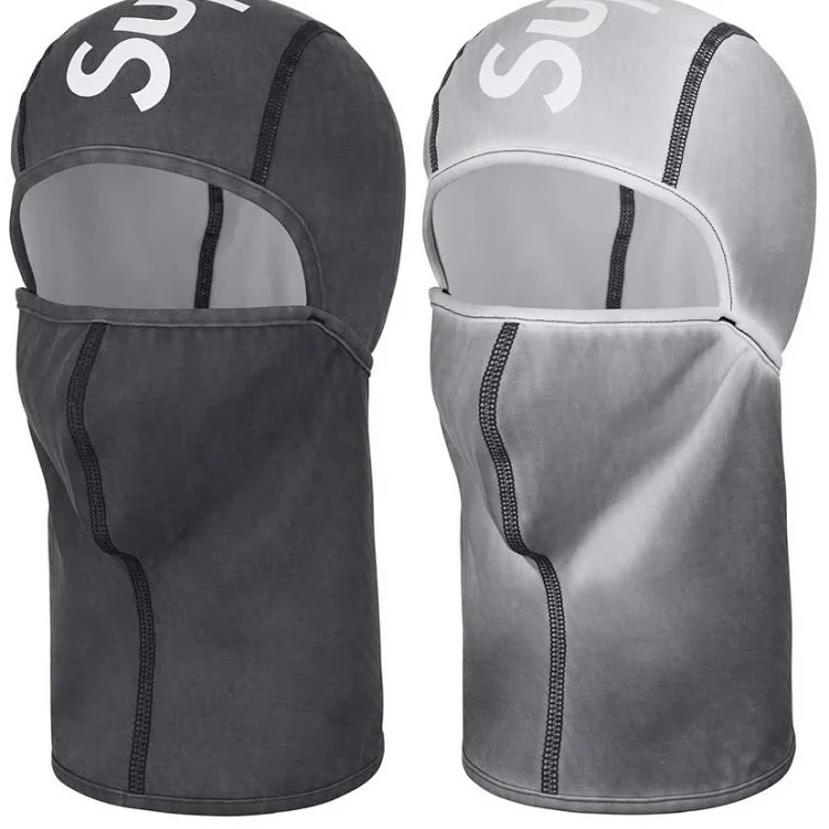 Cross-border foreign trade Supreme temperature-sensitive color-changing mask winter windproof warm headgear knitted hat pullover hat trend image 3