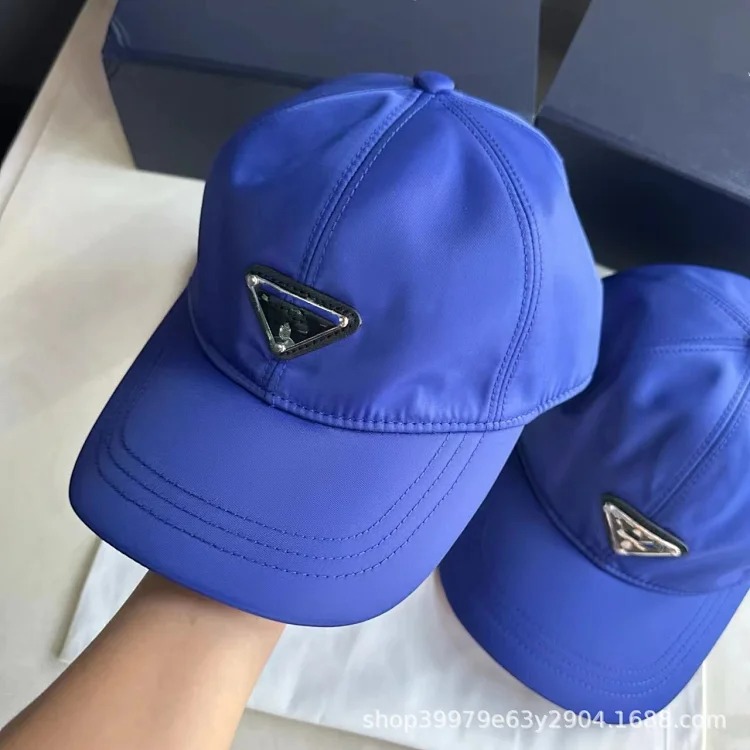 Triangular nylon fabric baseball cap British style versatile fashion P home hard top peaked hat sun protection sun hat image 3
