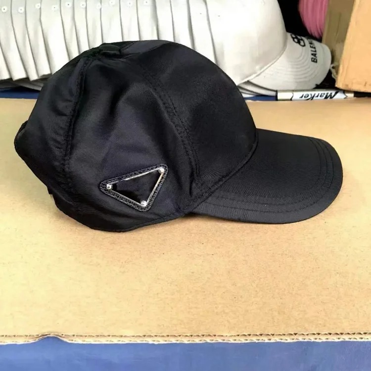 Triangular nylon fabric baseball cap British style versatile fashion P home hard top peaked hat sun protection sun hat image 4