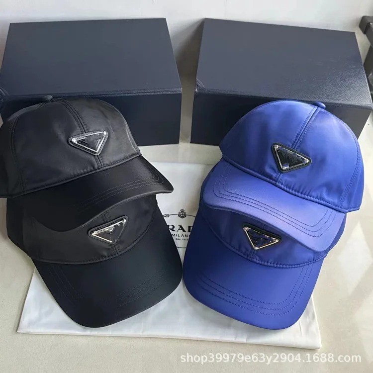 Triangular nylon fabric baseball cap British style versatile fashion P home hard top peaked hat sun protection sun hat image 6