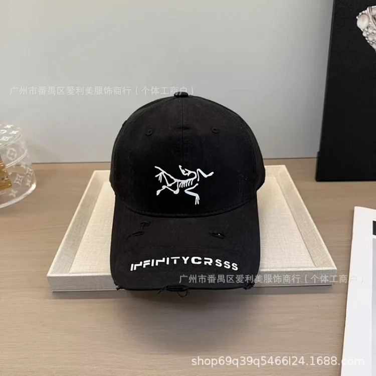 Embroidered Korean Letters Baseball Cap Couple Face Revealing Small Peaked Hat Men and Women Same Style Soft Top Sun Hat Hat Wholesale image 10