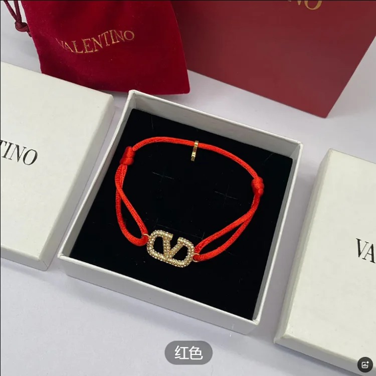 New letter bracelet multi-color versatile V letter temperament brass simple style bracelet image 3