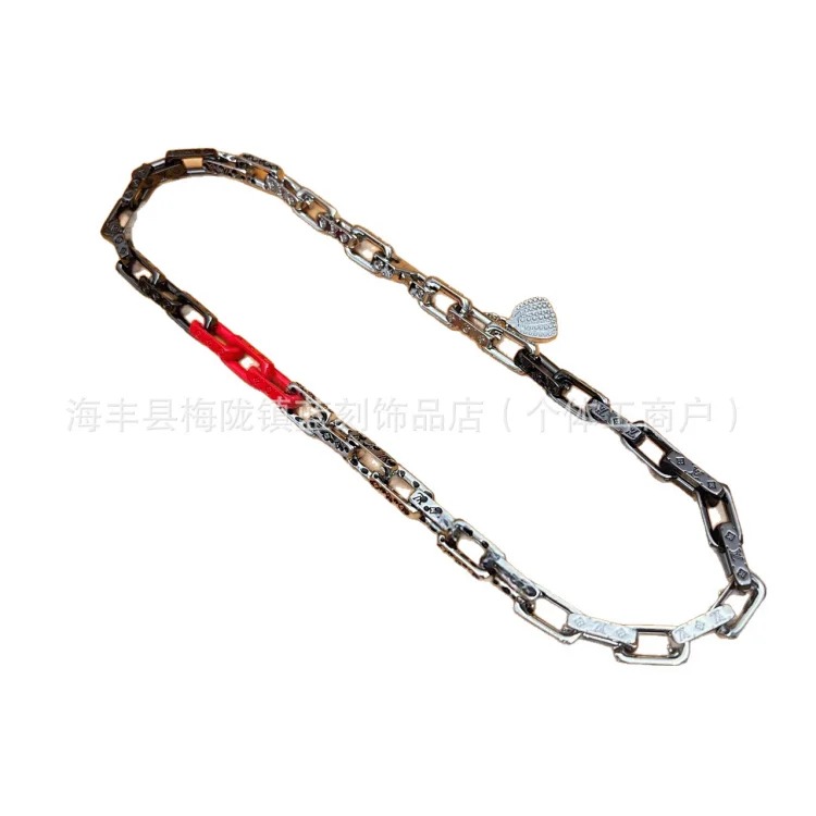 Home bamboo bracelet versatile Cuban chain hip-hop high version bamboo bracelet European and American niche manufacturers direct sales wholesale image 6