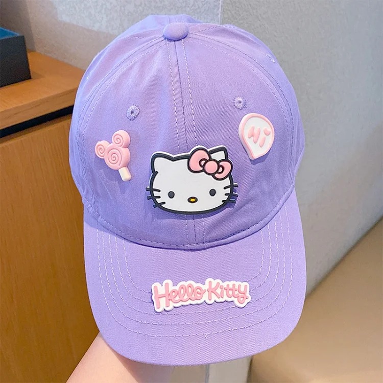 Simple and fresh Hello Kit*ty style baseball cap image 2