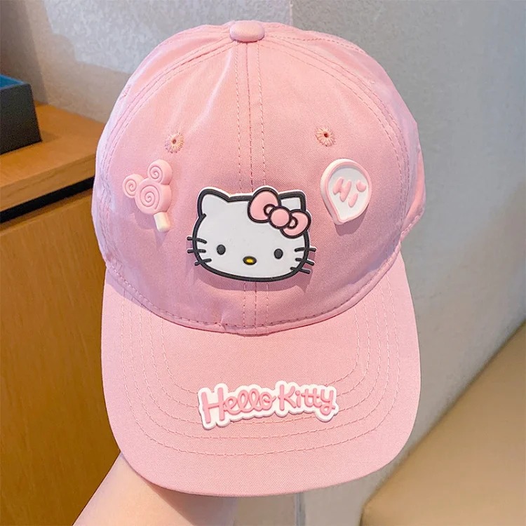 Simple and fresh Hello Kit*ty style baseball cap image 3