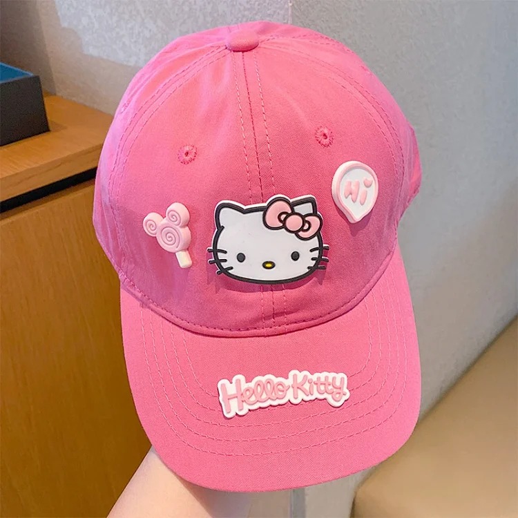 Simple and fresh Hello Kit*ty style baseball cap image 5